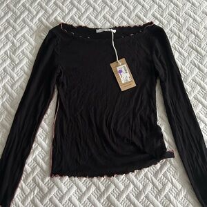 Project Social T Black Long Sleeve Top
